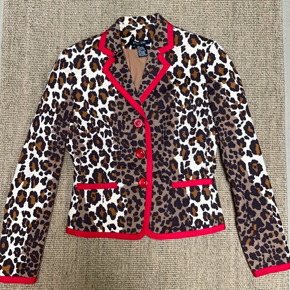 Carlisle Etcetera Leopard Blazer Size 2